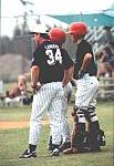 Coach Phillip Landers (AL) and players